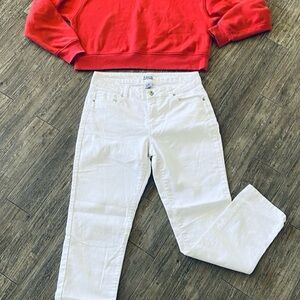 Retl$110 Sz 8 D Jeans White Women's Jeans denim Clean!